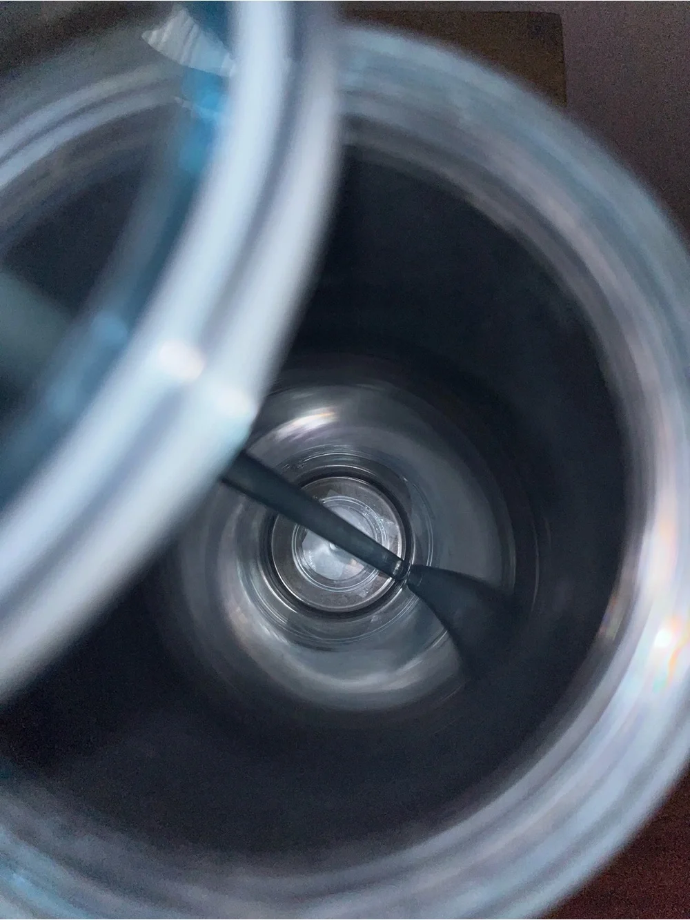 Starbucks Iridescent Holographic Tumbler with Light Blue Straw